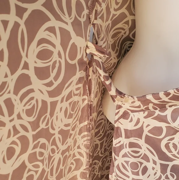 Garnet Hill Silk Wrap Sleeveless Dress. Sz.8 - Picture 5 of 12